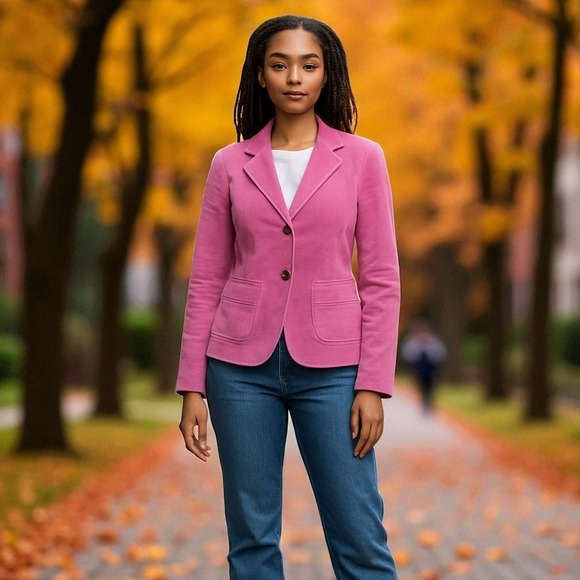 GAP Jackets & Blazers - Gap Y2K Corduroy Jacket 4 Pink Blazer Fall 2004